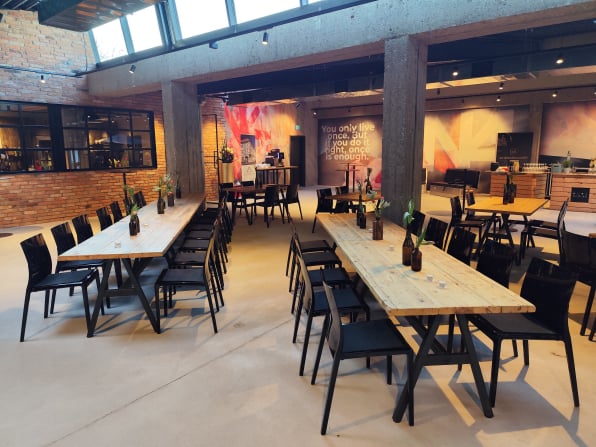 Ein Blick in die Eventhalle